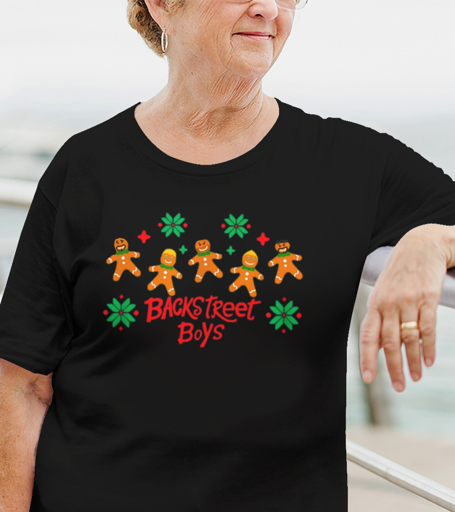 Backstreet Boys BSB X-Mas Gingerbread Cookie Holiday T-Shirt