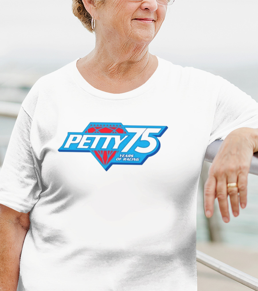 Petty 75 Years Of Racing Diamond T-Shirt