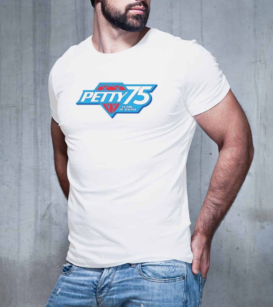 Petty 75 Years Of Racing Diamond T-Shirt