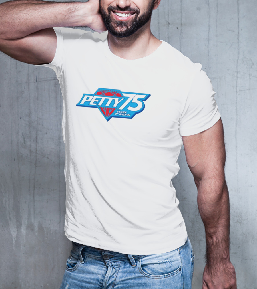 Petty 75 Years Of Racing Diamond T-Shirt