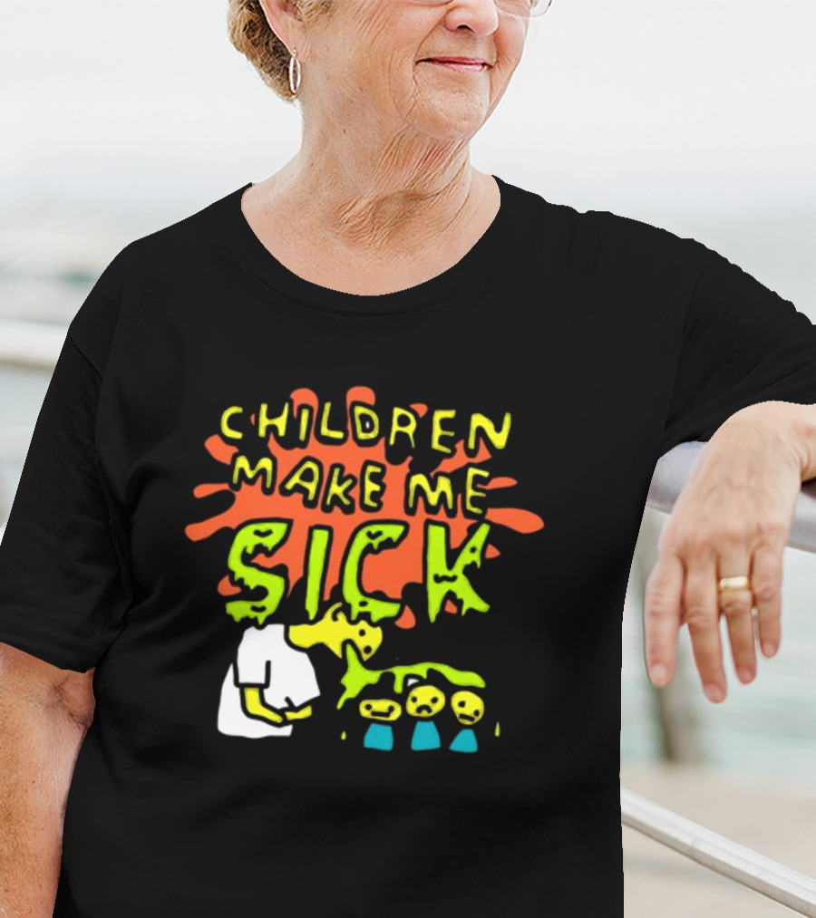 CHILDREN MAKE ME SICK Comic T-Shirt