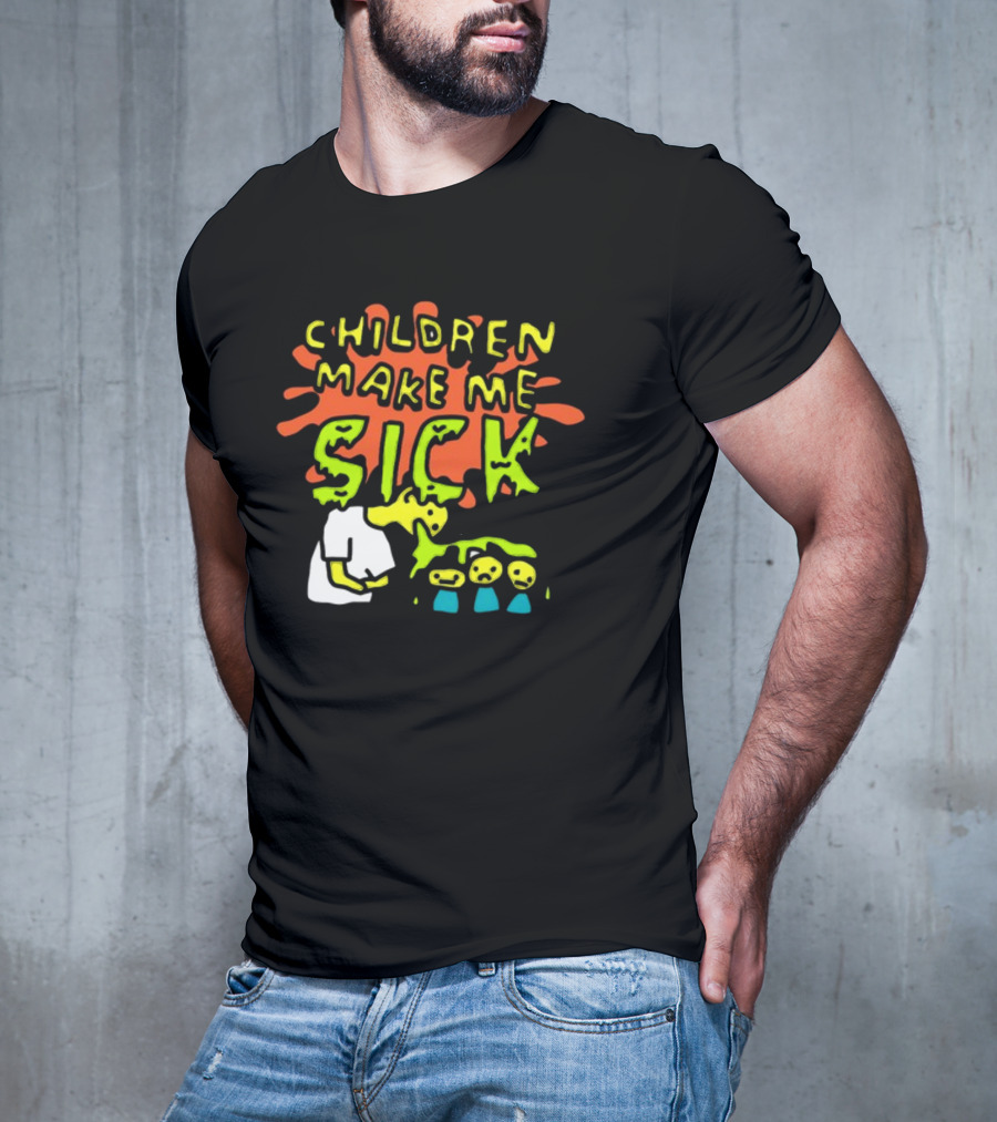 CHILDREN MAKE ME SICK Comic T-Shirt