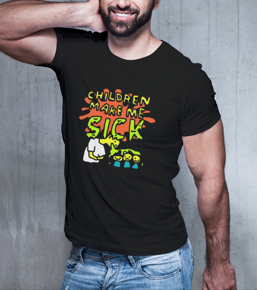 CHILDREN MAKE ME SICK Comic T-Shirt