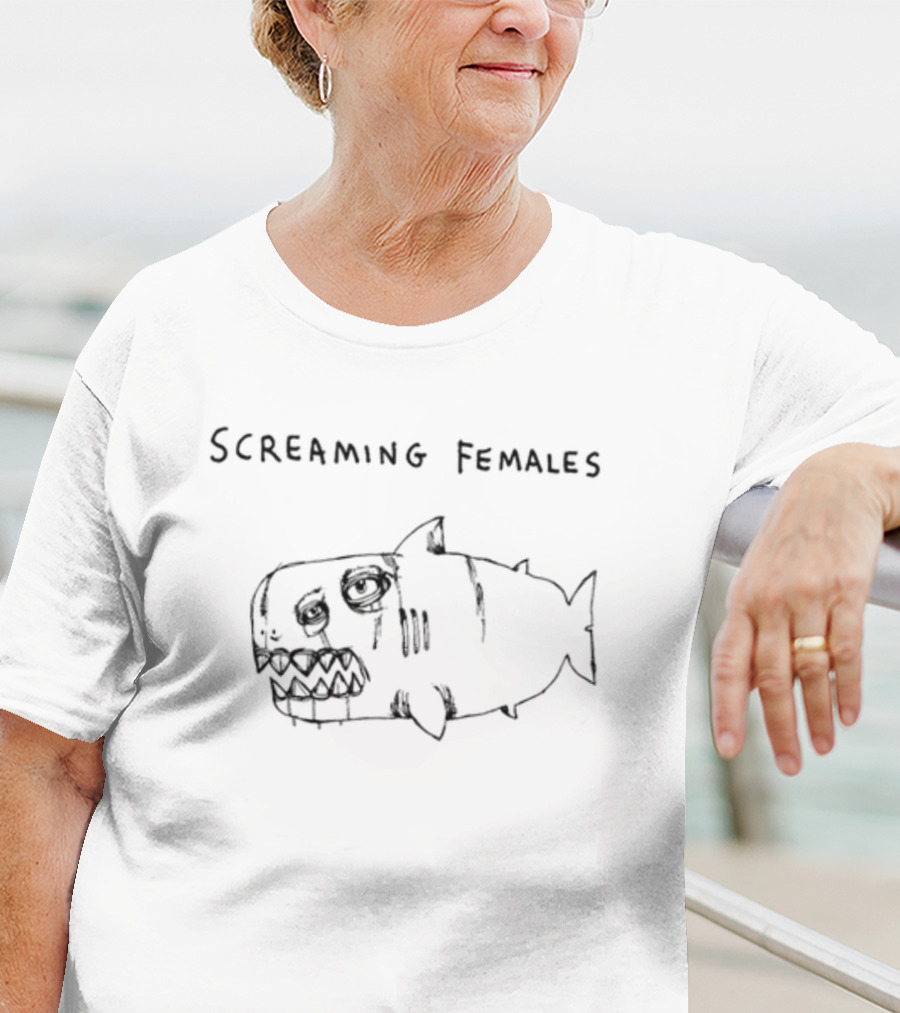 Screaming Females Shark Sketch T-Shirt