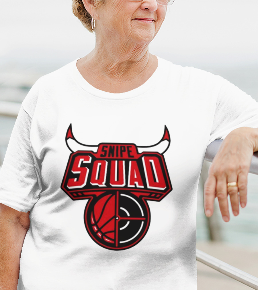 Snipe Squad Bulls Basketball Target T-Shirt