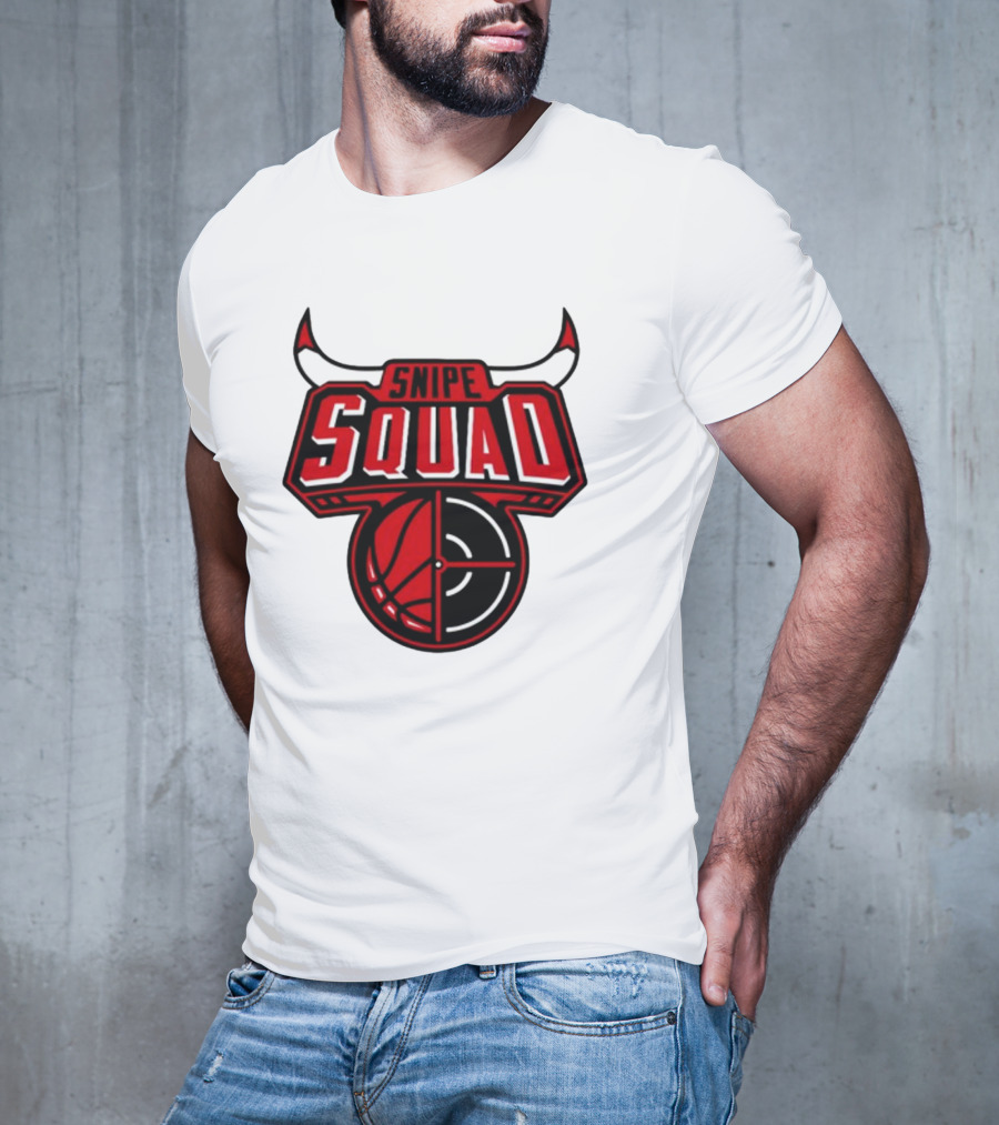 Snipe Squad Bulls Basketball Target T-Shirt