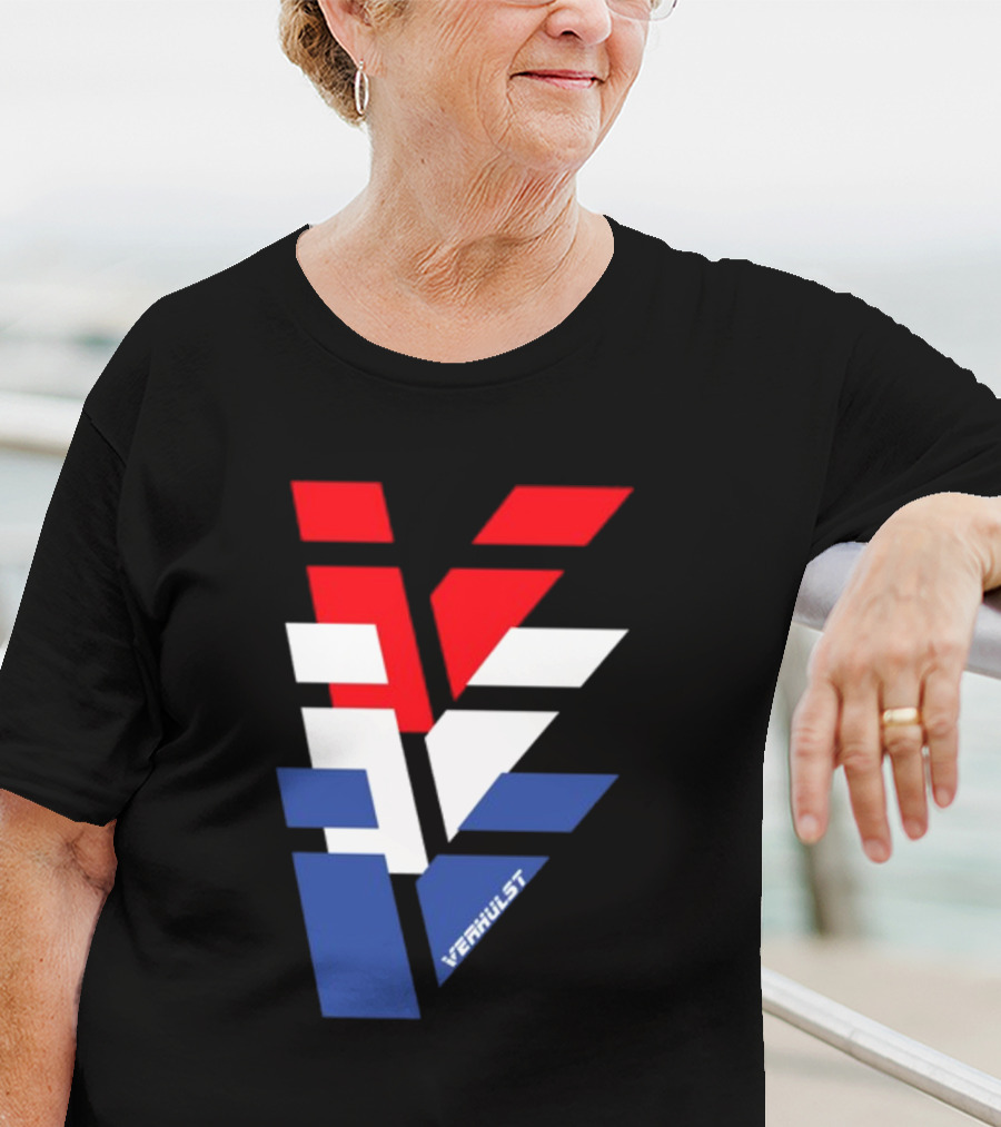 Verhulst V Red White Blue T-Shirt