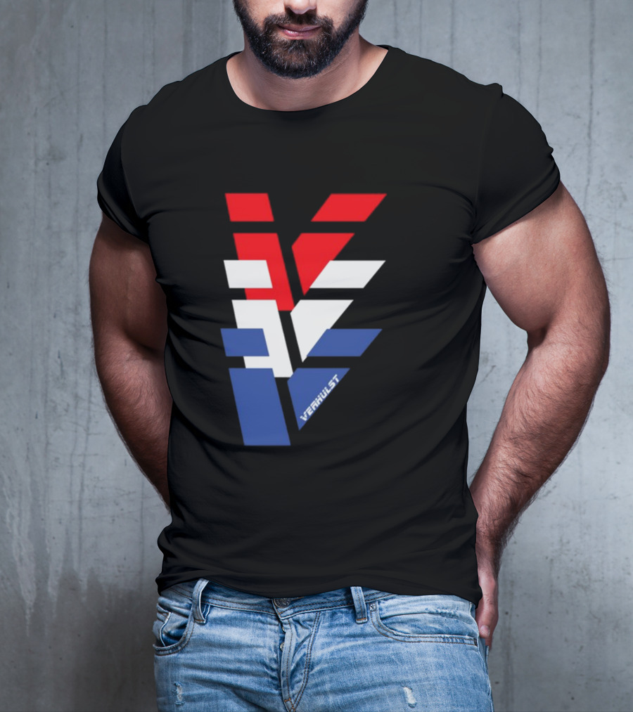 Verhulst V Red White Blue T-Shirt