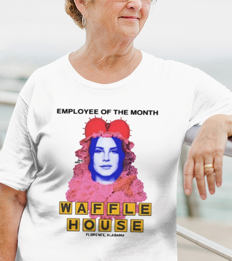 Employee Of The Month Waffle House Lana Del Waitress Buggirl200 T-Shirt
