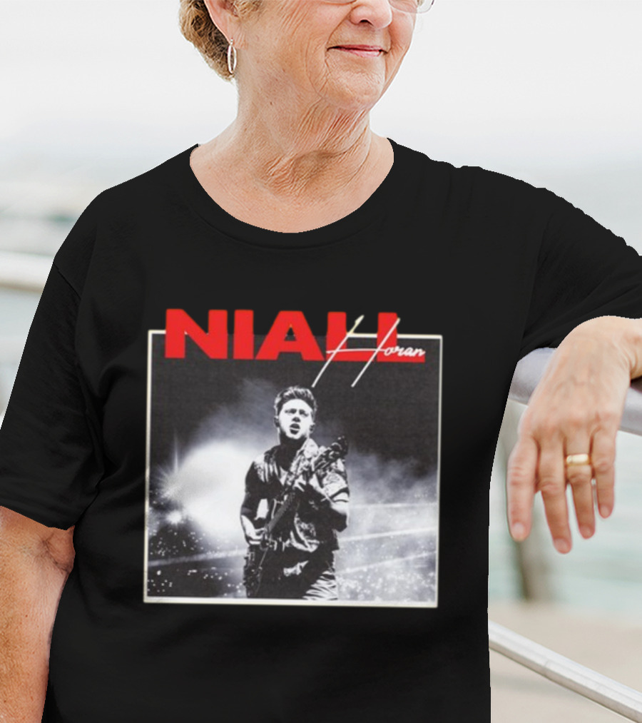 Niall Horan Black And White Concert Performance T-Shirt