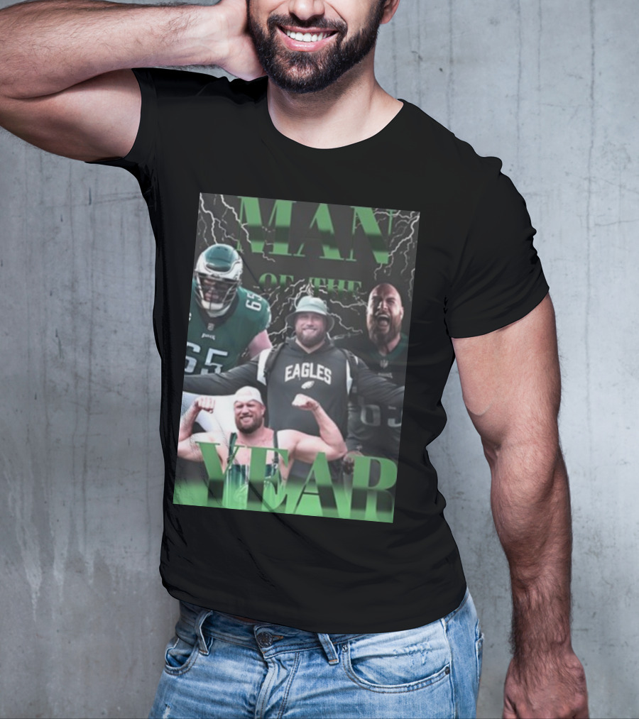 Man Of The Year Eagles Lane Johnson Player T-Shirt