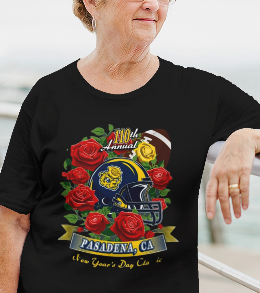 110th Annual Pasadena CA New Year's Day Football Roses T-Shirt