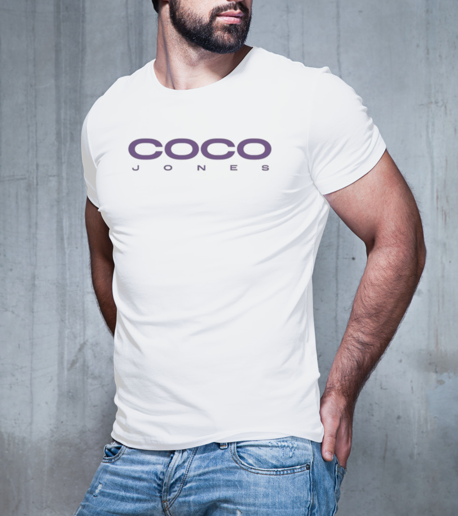 Coco Jones Bold Purple Minimalist Text T-Shirt