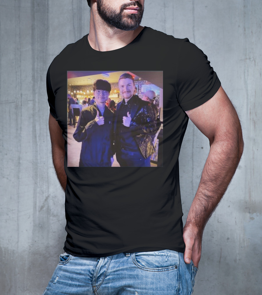 Fabian Mallant With Faker Thumbs Up Photo T-Shirt