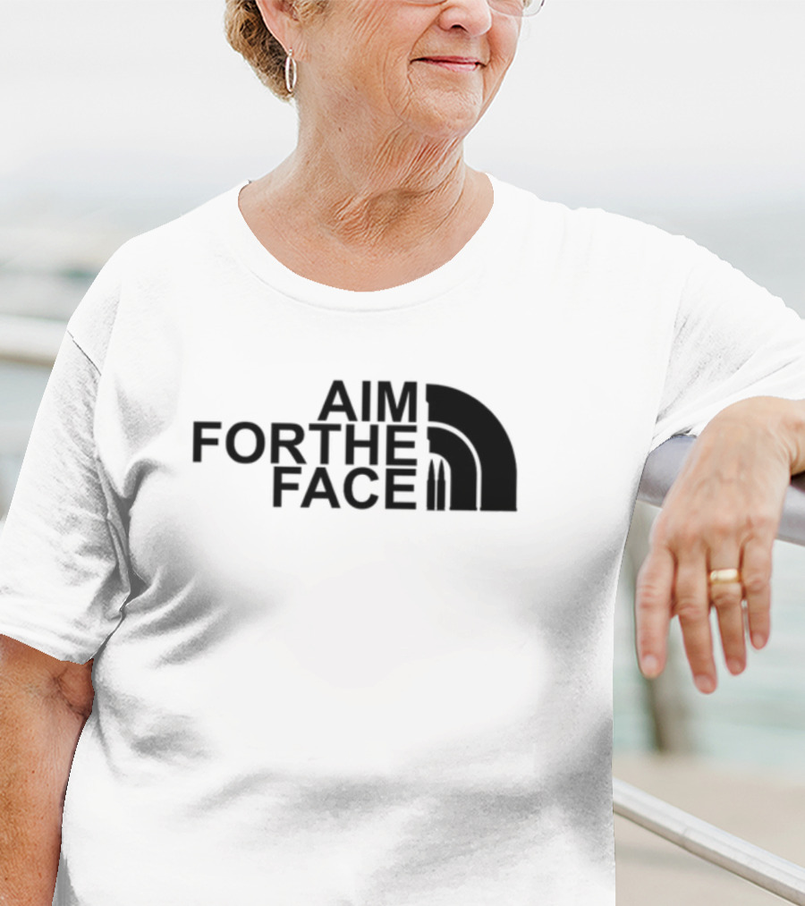 Mid Night Platoon Aim For The Face Bullet Inspired Arch T-Shirt