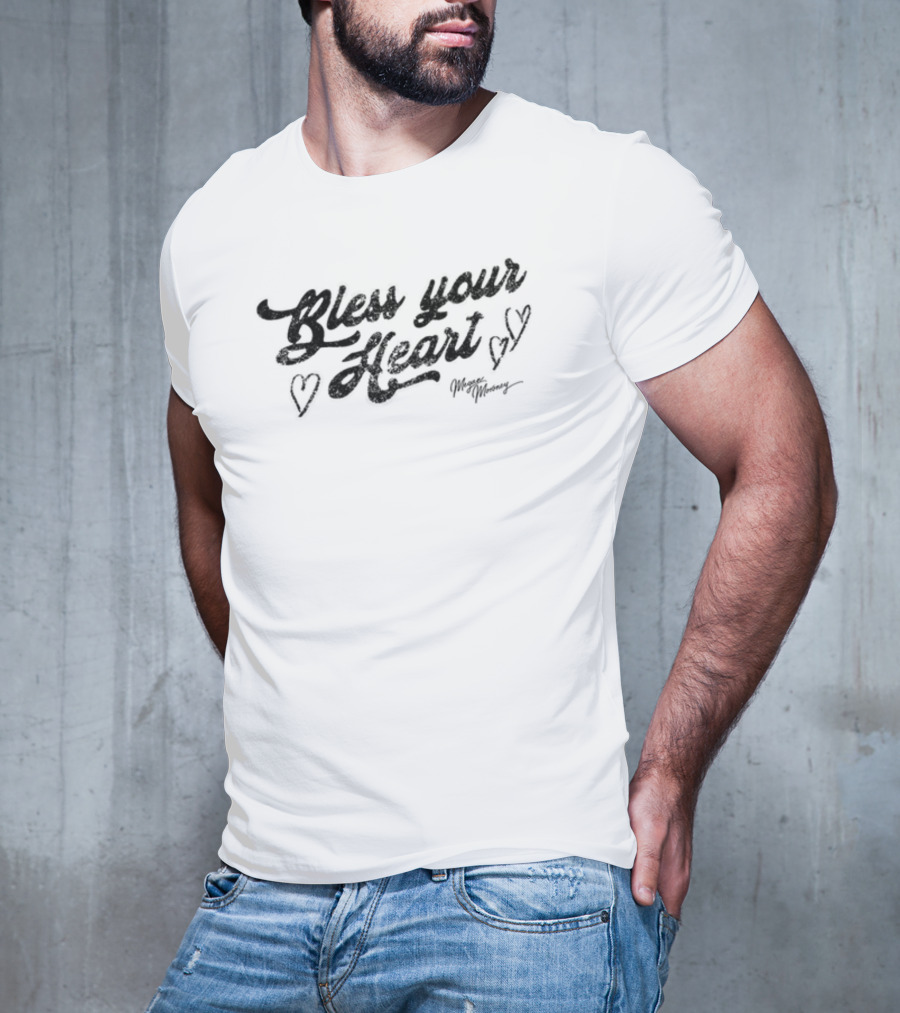 Meganmoroney Bless Your Heart With Hearts T-Shirt
