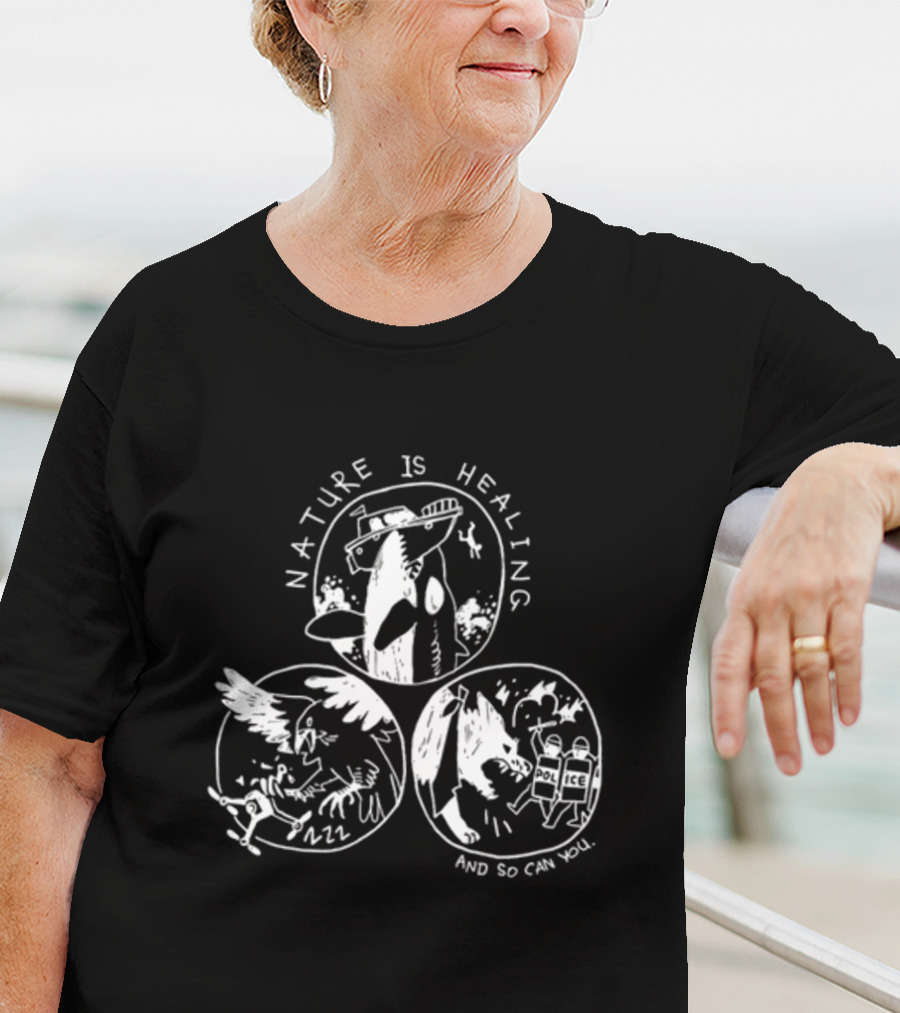 Nature Is Healing With Surreal Animal Revival And Chaos T-Shirt