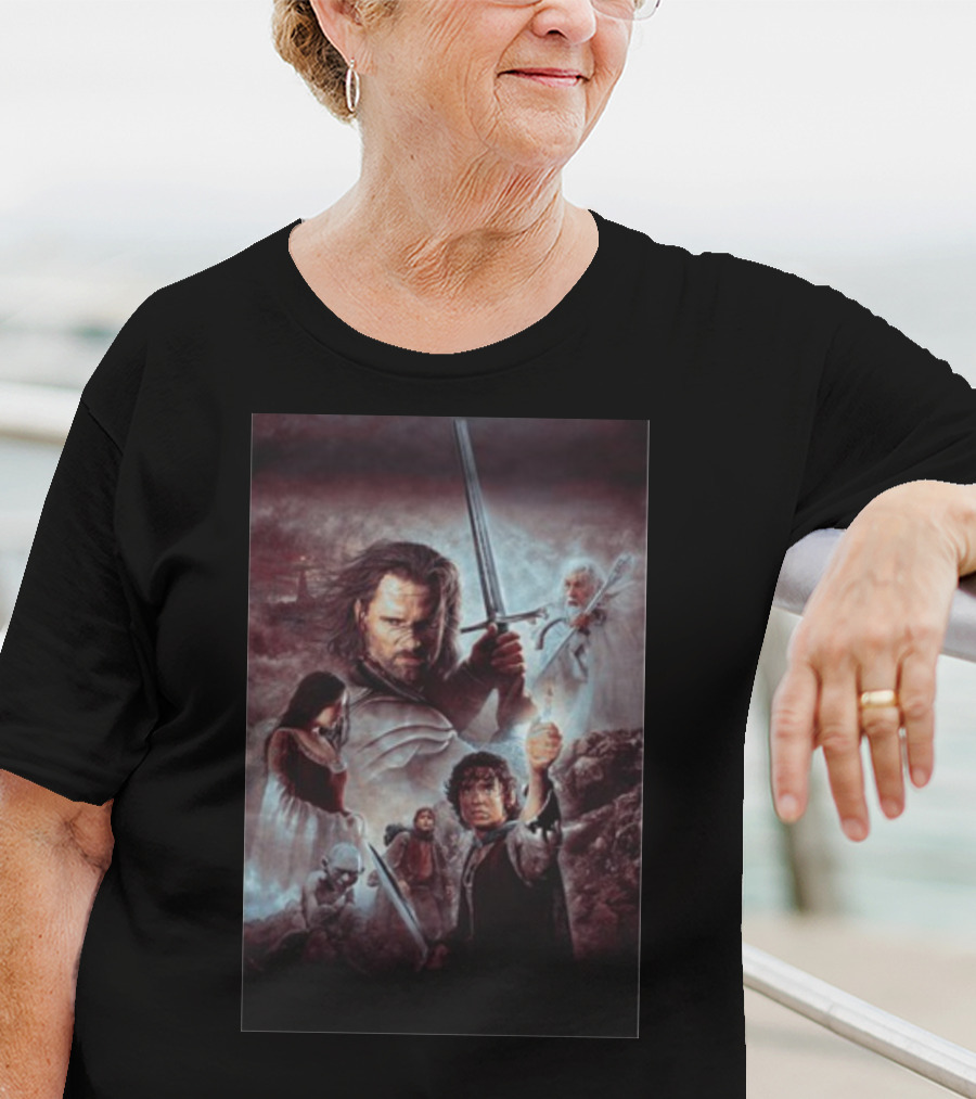 The Lord Of The Rings The Return Of The King Aragorn Frodo Gandalf Movie T-Shirt
