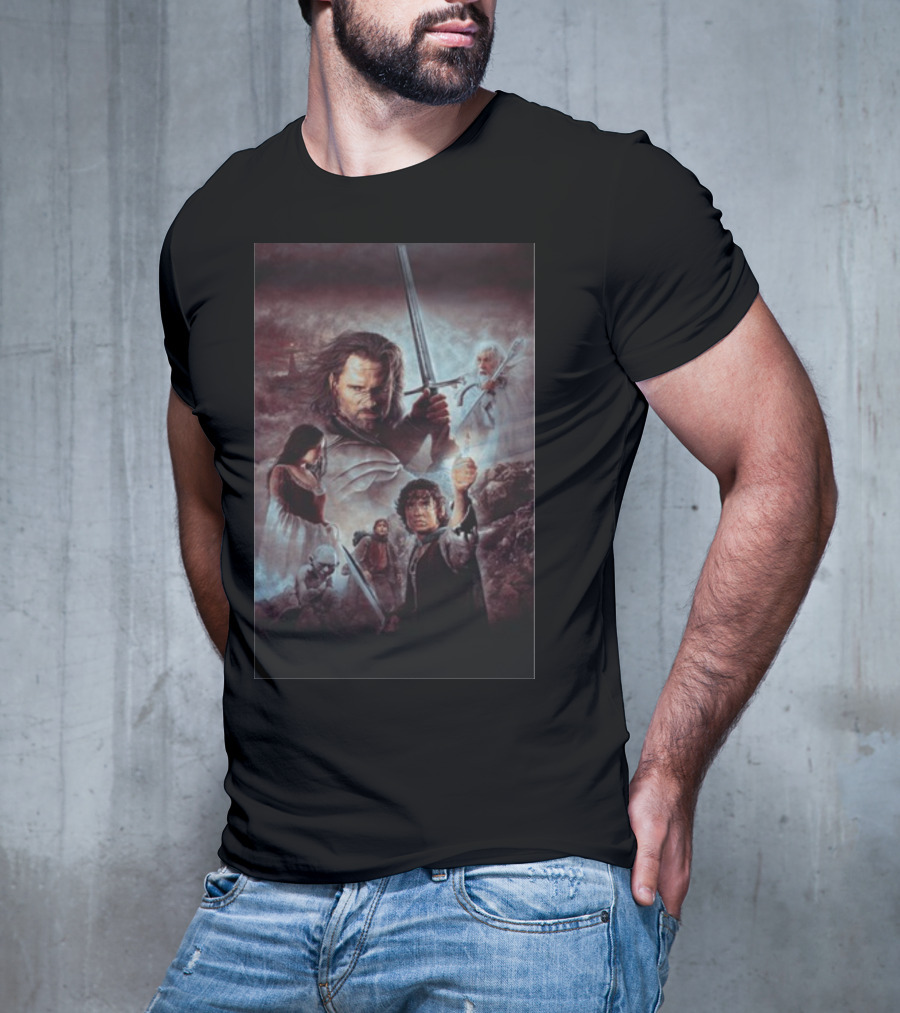 The Lord Of The Rings The Return Of The King Aragorn Frodo Gandalf Movie T-Shirt