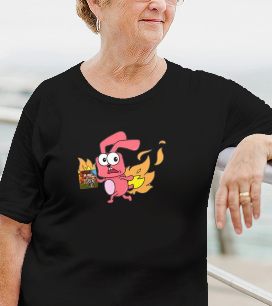Idgafos Fired-Up Dillon Francis Rabbit Cartoon T-Shirt