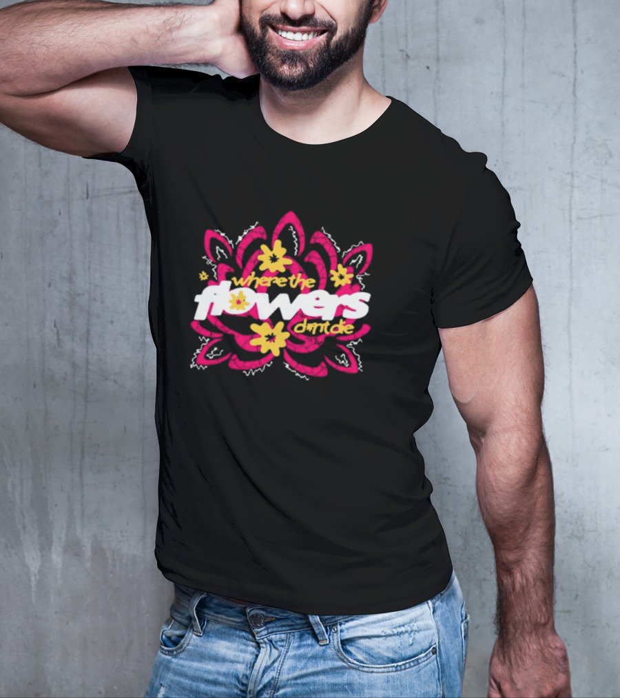 Monaleo Where The Flowers Dont Die Floral Motif T-Shirt