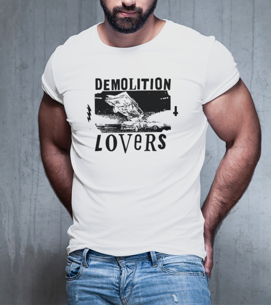 Catchinglizards Demolition Lovers Car Crash Scene T-Shirt