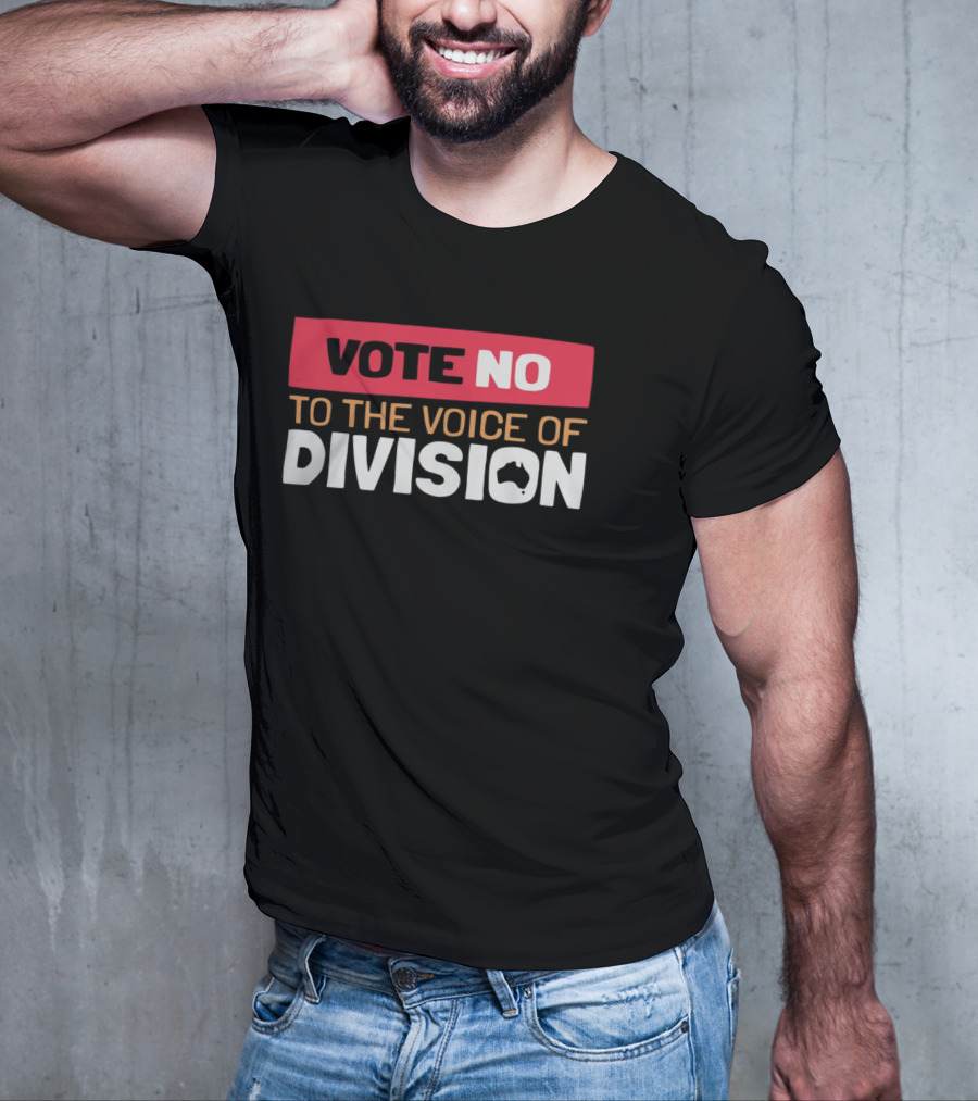 Vote No To The Voice Of Division Australia Map T-Shirt