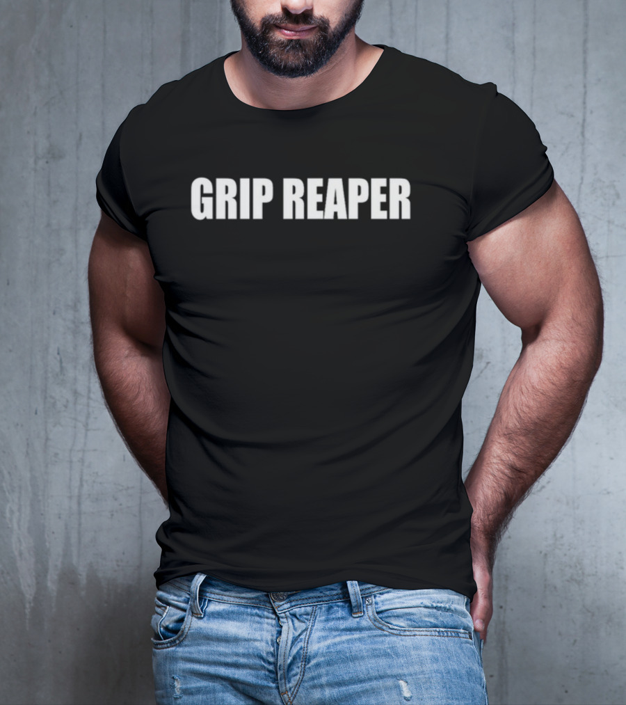 Rizzsanchez Grip Reaper Text T-Shirt