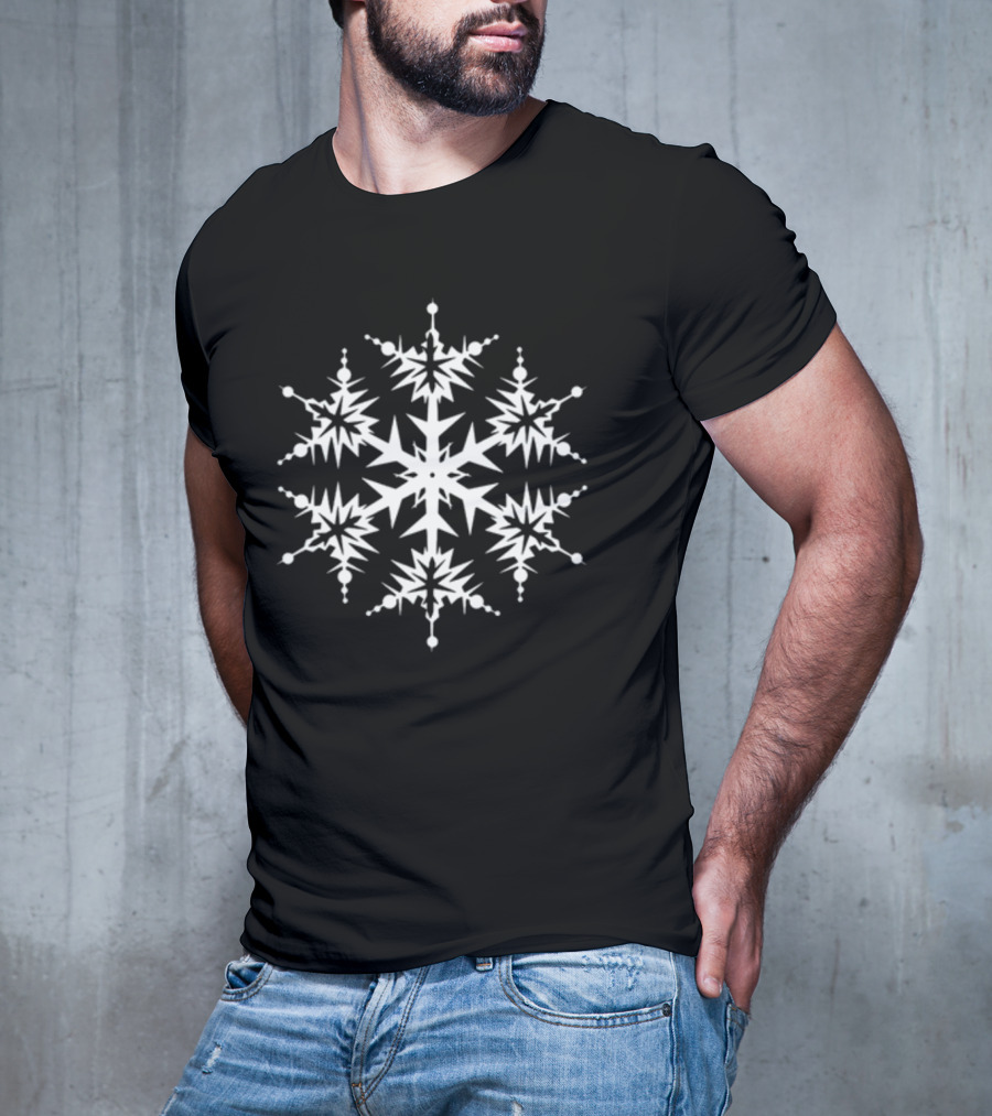Snowflake Christmas Geometric Starflake T-Shirt