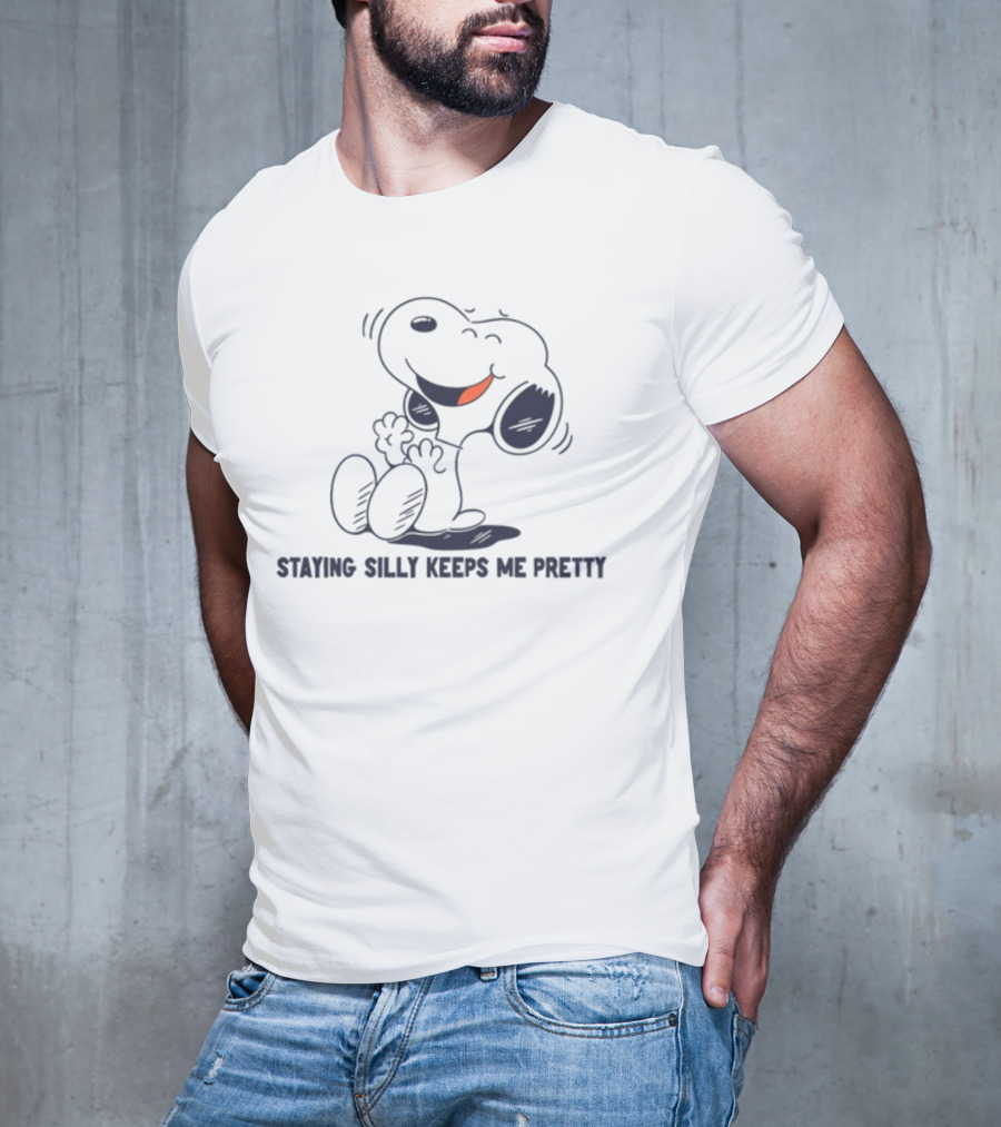 Snoopy Staying Silly Keeps Me Pretty T-Shirt