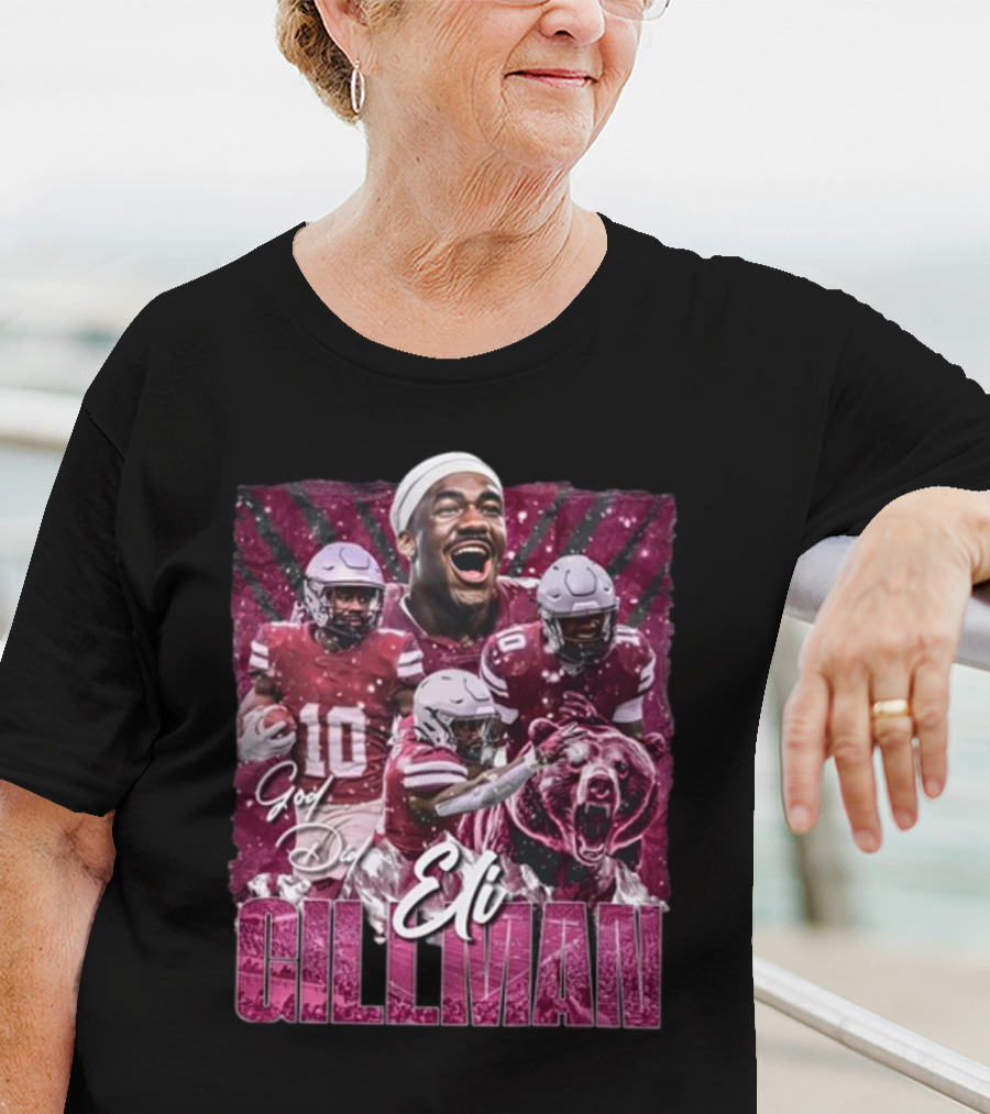 Eli Gillman God Did Football Bear Roar T-Shirt