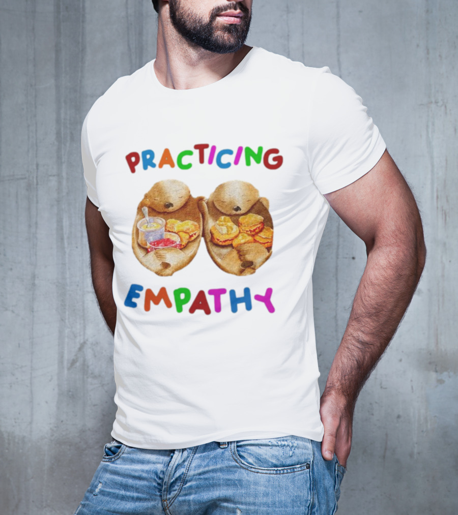Practicing Empathy Otters Sharing Food T-Shirt