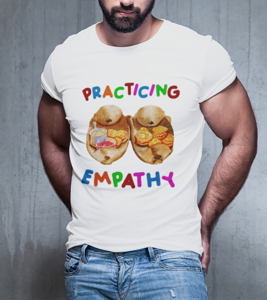 Practicing Empathy Otters Sharing Food T-Shirt