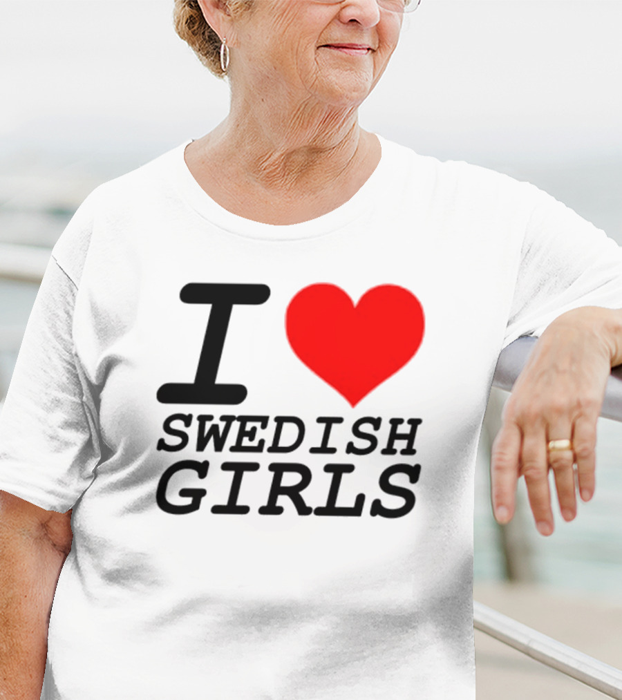 Pippin I Heart Swedish Girls T-Shirt