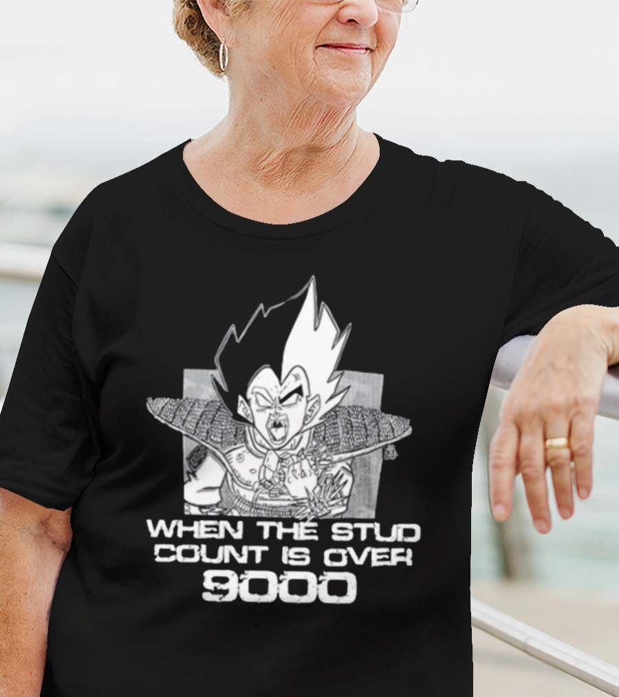When The Stud Count Is Over 9000 Vegeta Meme T-Shirt