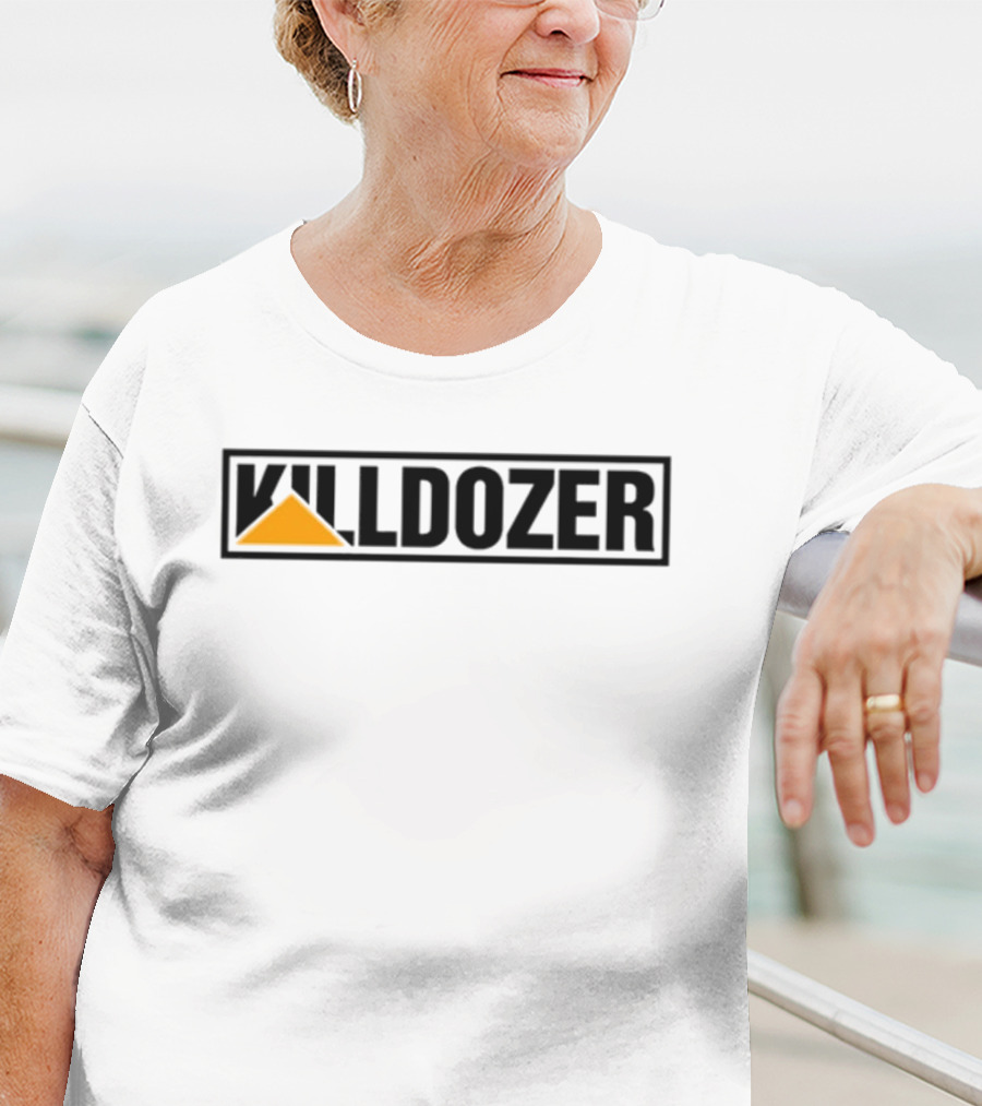 Killdozer Yellow Triangle Logo T-Shirt