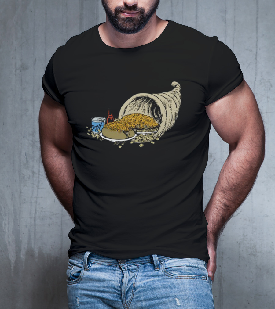 Cincy S Cincy Copia Cornucopia Chili Spaghetti And Hot Sauce T-Shirt