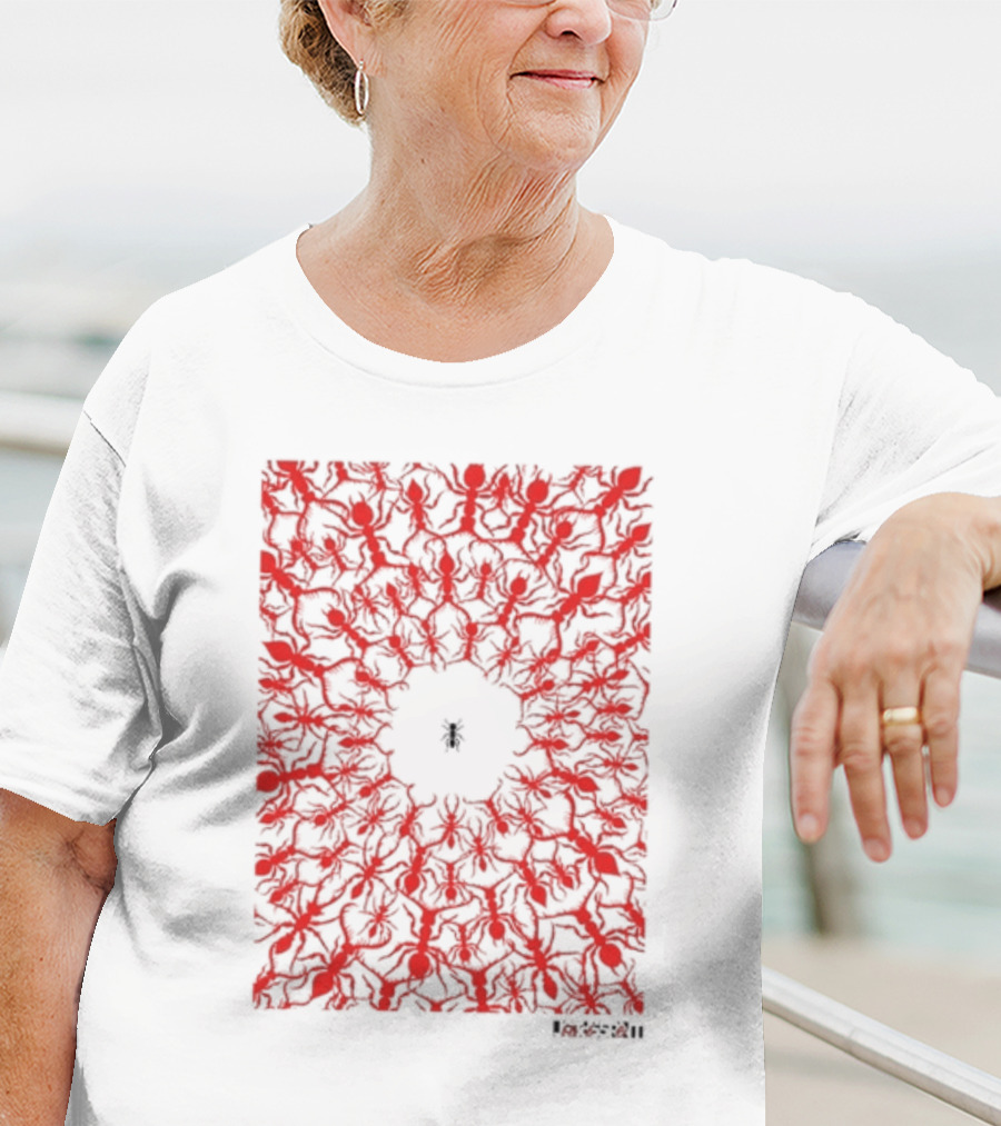Being Autistic Ant Red Kaleidoscope T-Shirt
