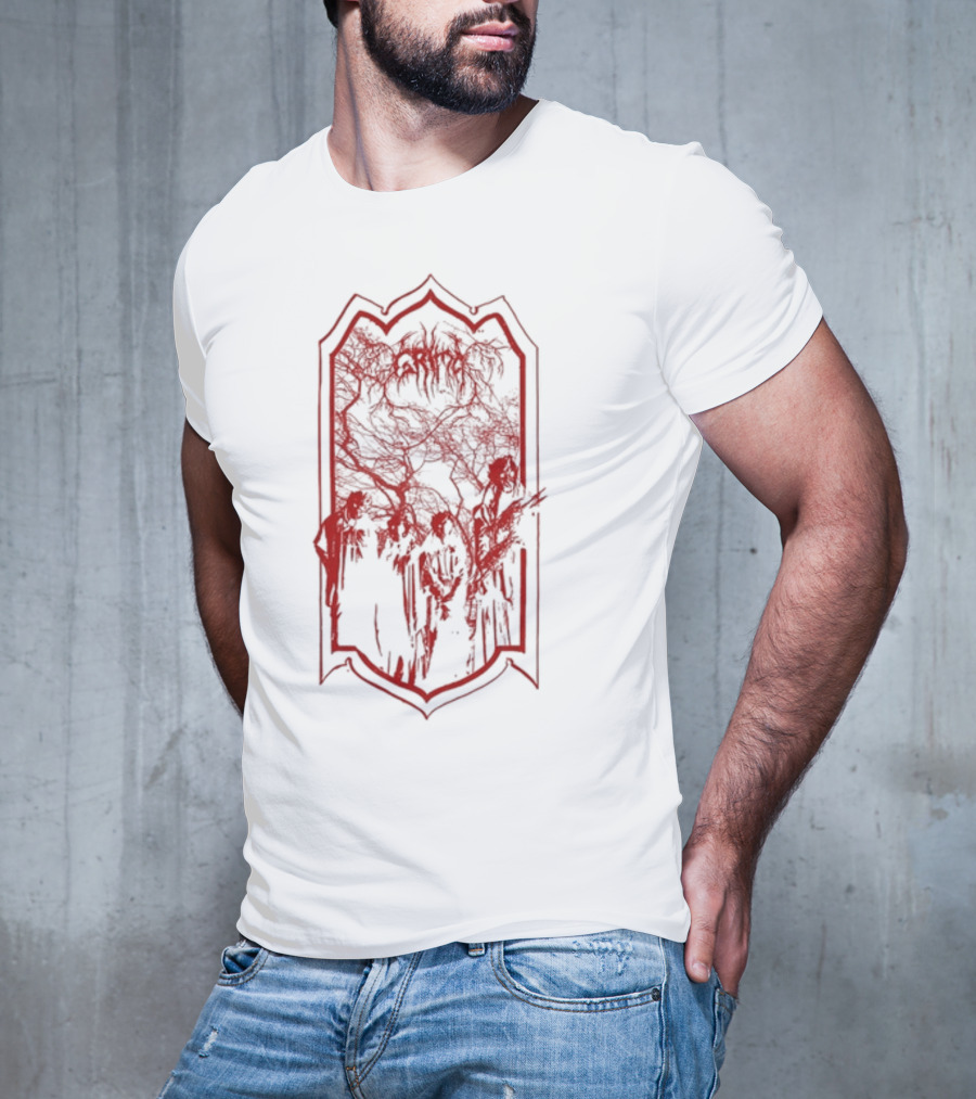 Grima The Cult Dark Red Band T-Shirt