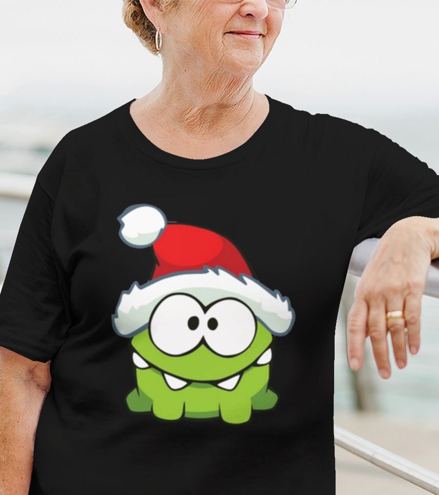 Santa Hat Om Nom T-Shirt