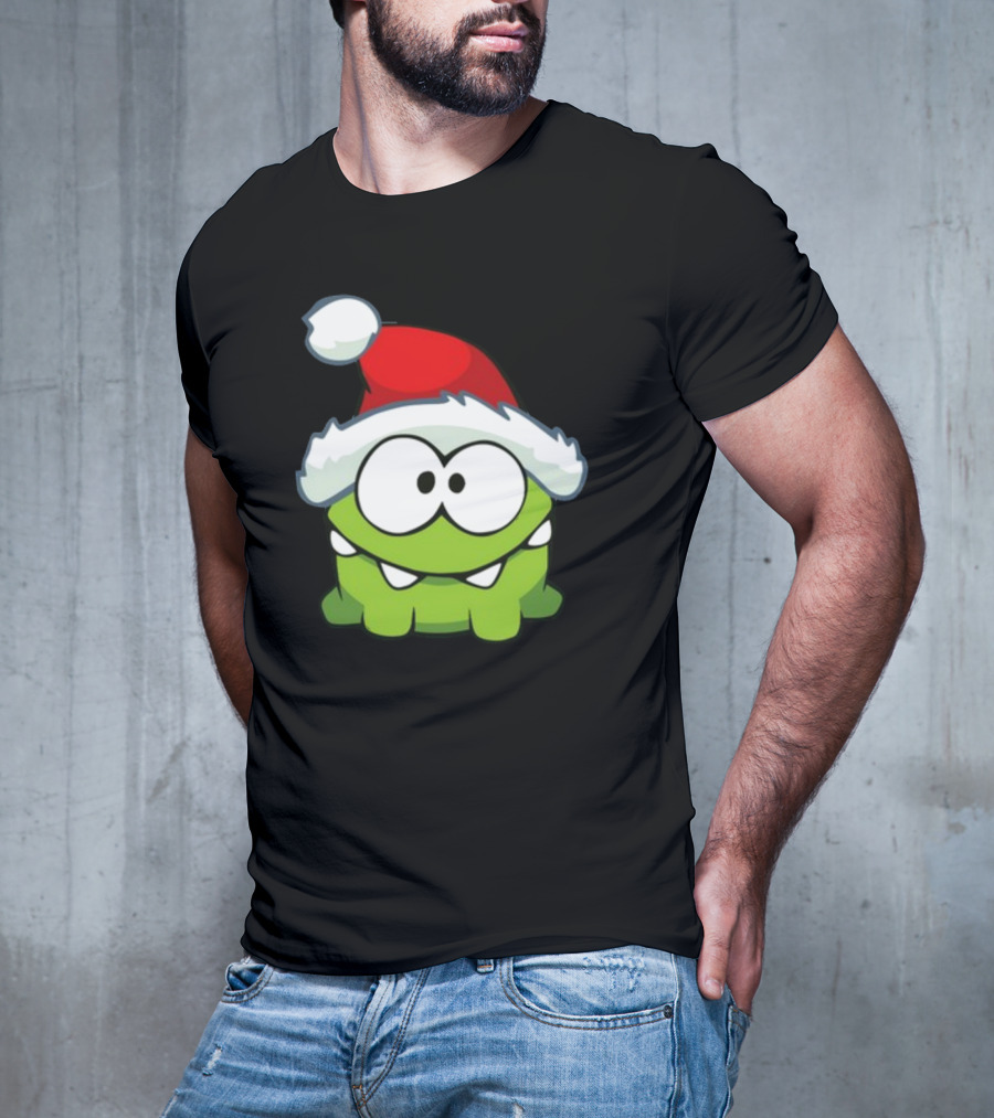 Santa Hat Om Nom T-Shirt