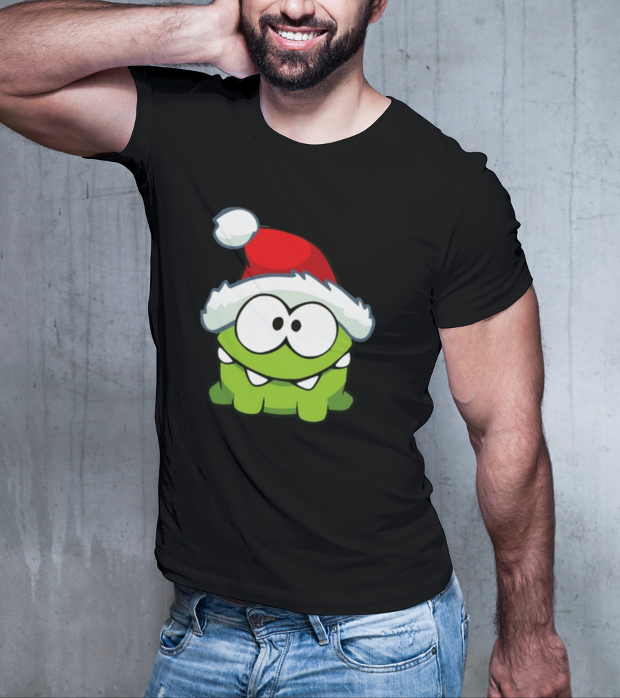 Santa Hat Om Nom T-Shirt