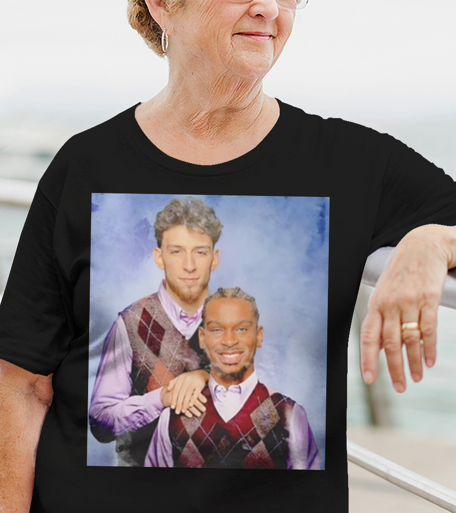 Chet Holmgren Shai Gilgeous Family Portrait Stepbrothers Sweater Look T-Shirt