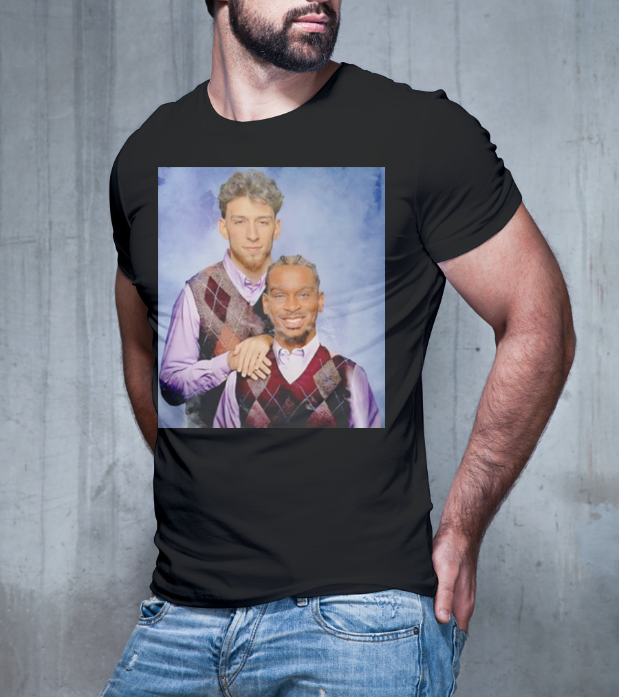 Chet Holmgren Shai Gilgeous Family Portrait Stepbrothers Sweater Look T-Shirt