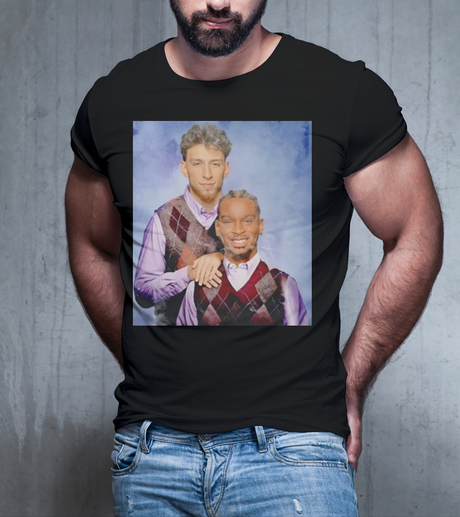 Chet Holmgren Shai Gilgeous Family Portrait Stepbrothers Sweater Look T-Shirt