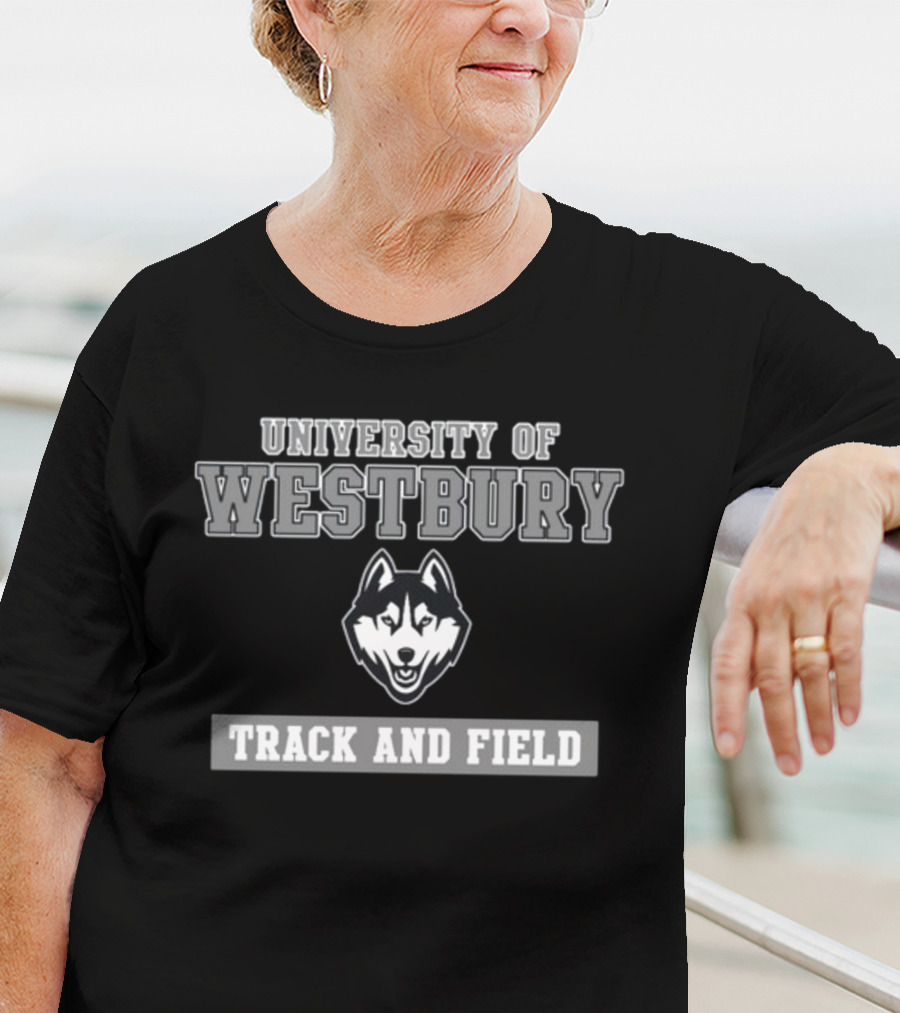 University Of Westbury Huskies Track And Field T-Shirt