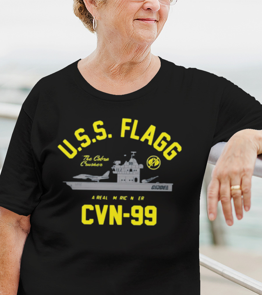 USS Flagg The Cobra Crusher CVN 99 G.I. Joe A Real American Hero T-Shirt