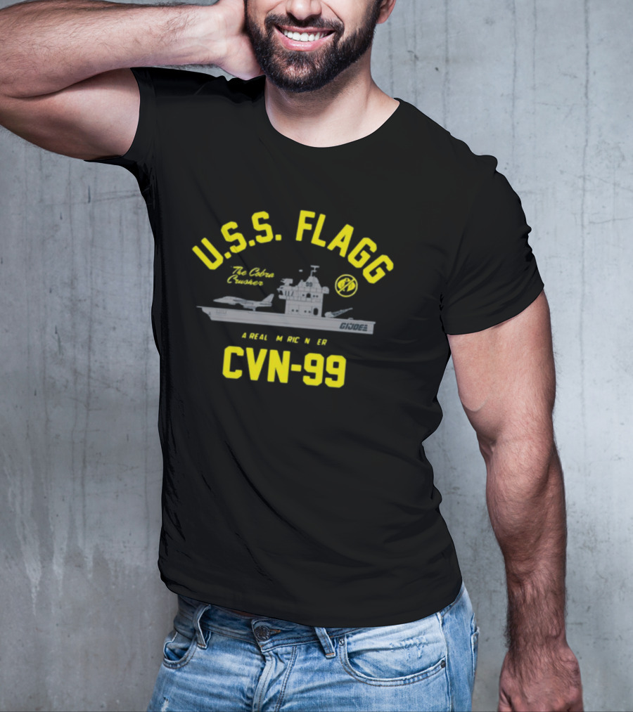 USS Flagg The Cobra Crusher CVN 99 G.I. Joe A Real American Hero T-Shirt