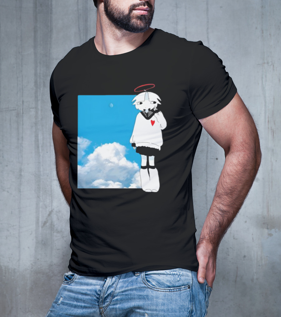 ChewChewer Loving Sky Cute Angel Halo Heart Clouds T-Shirt