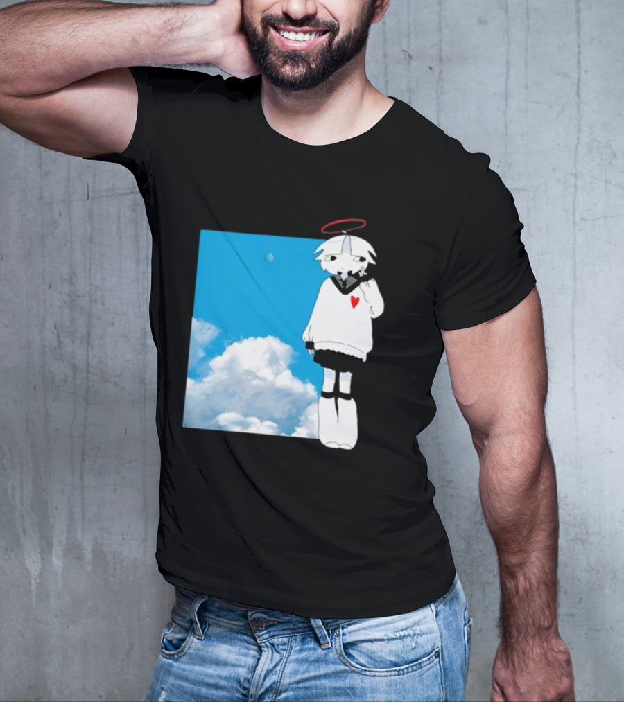 ChewChewer Loving Sky Cute Angel Halo Heart Clouds T-Shirt
